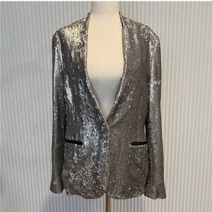 All Saints Metallic Women's Blazer